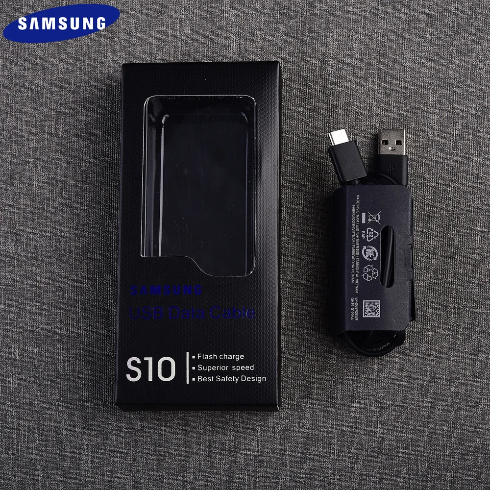 Оригинальный Samsung S20 Сверхбыстрый зарядный кабель типа C передачи данных для Galaxy