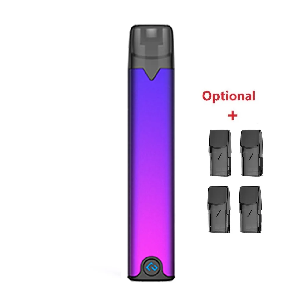 Purple and Pod Комплект Hcigar Akso OS Pod Vape с аккумулятором 420 мА/ч с системой блокировки и системой pod 1,4 мл vs MINIFIT/Drag nano/zero Kit - Цвет: Purple and Pod