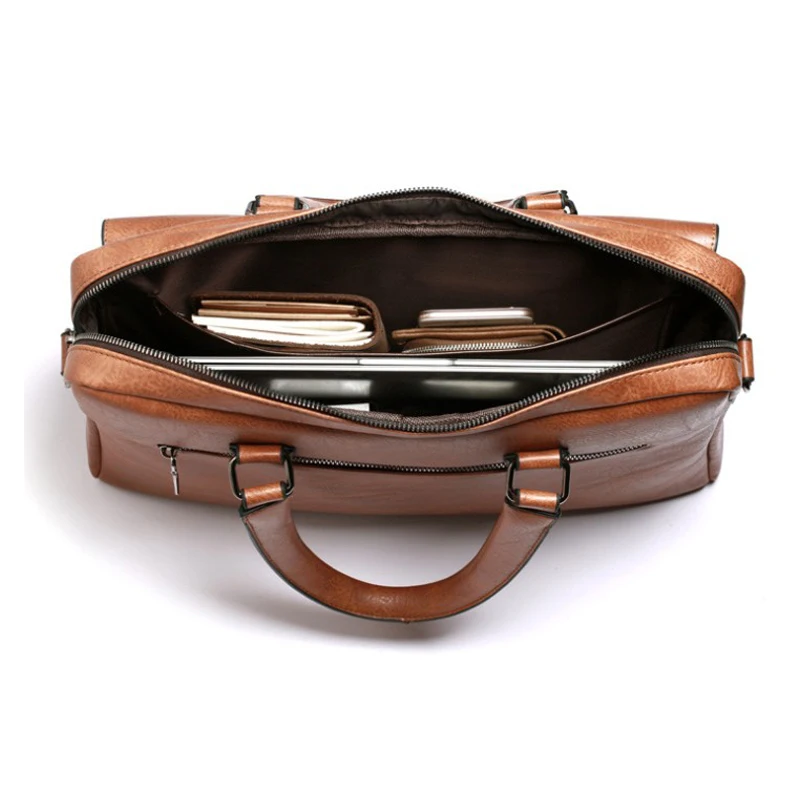 Men's bags laptop bag 14 inch leather bag for men handbag man crossbody bag for documents a4 high quality Men handbag