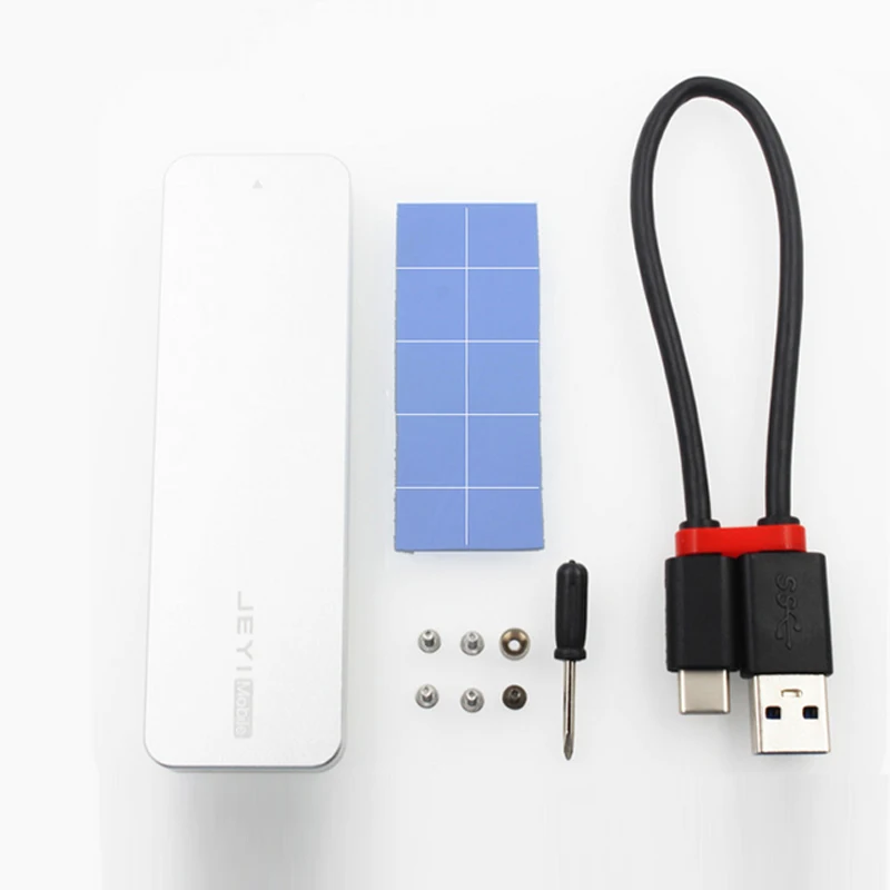 Тонкий портативный жесткий диск JEYI i9 для NVME Full Al Mobile Hdd Box M.2 USB 3 1 Поддержка PCI E