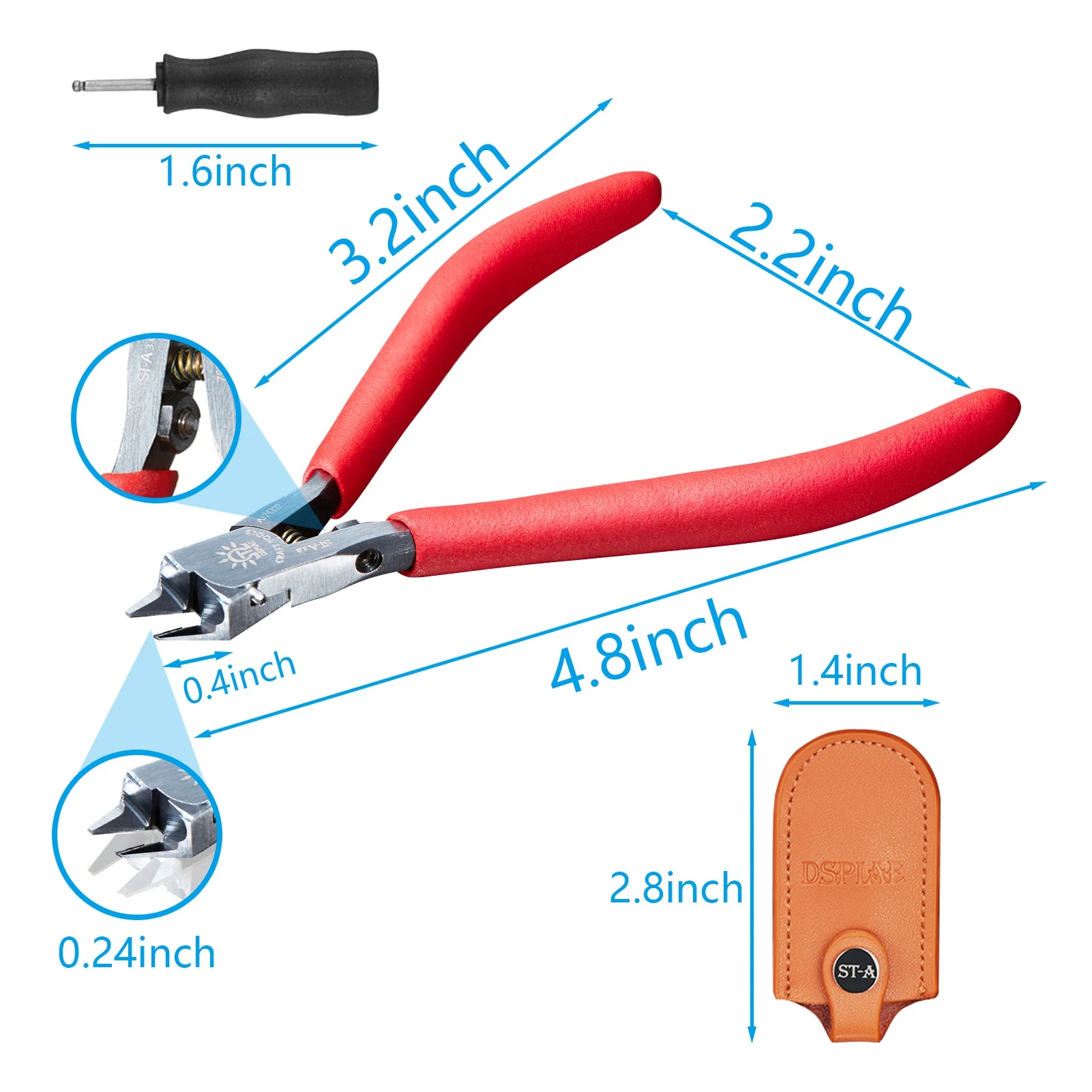 DSPIAE-Nuevo Modelo de ST-A, juego de pinzas de una hoja, modelado, Hobby, herramientas de corte, accesorio, 3,0-2