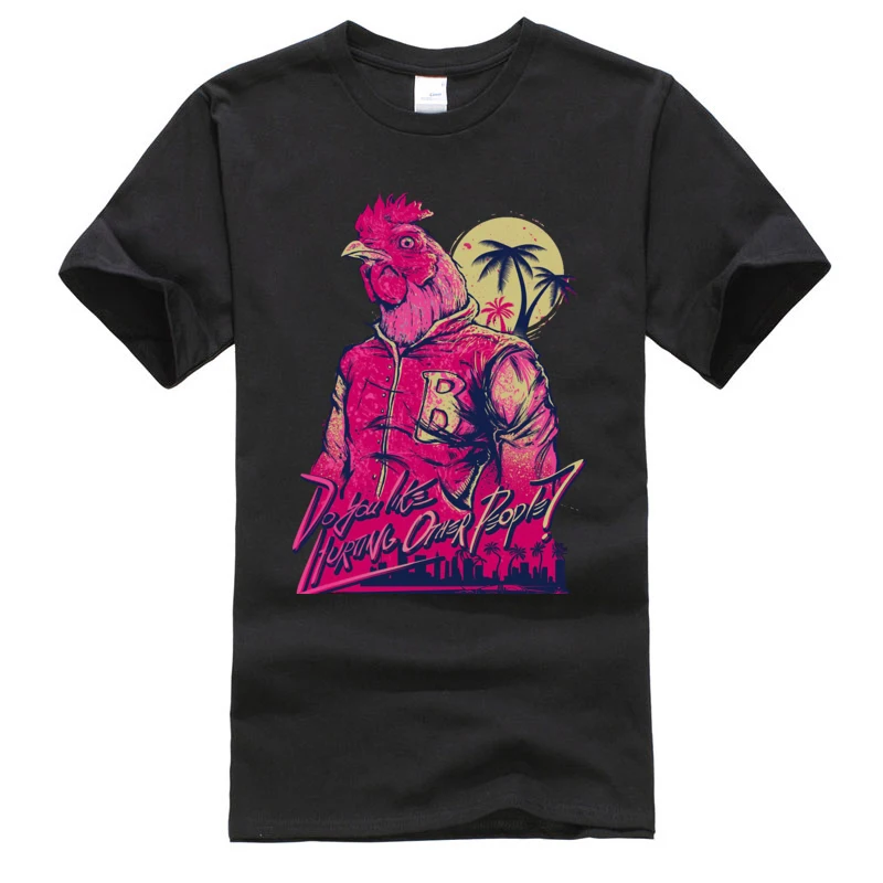 

Hotline Miami Neon Parrot Beach Summer New T Shirts Vaporwave Birds Printed Fashion Tee Shirt For Men Top Quality Sweatshirt