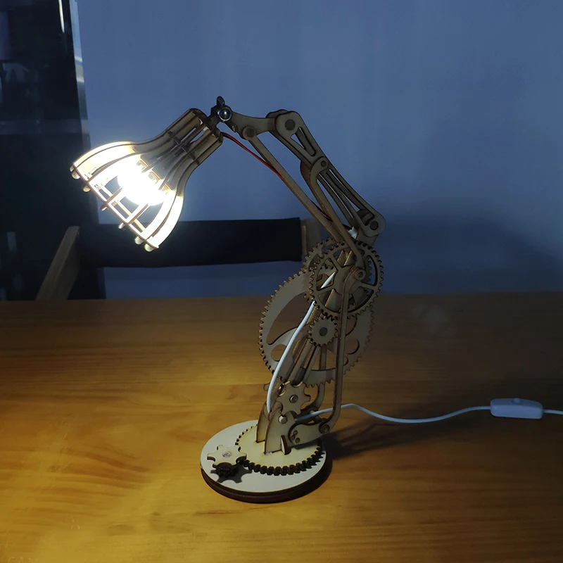 Manualidades DIY деревянная лампа паровой производитель обучающий ручной материал