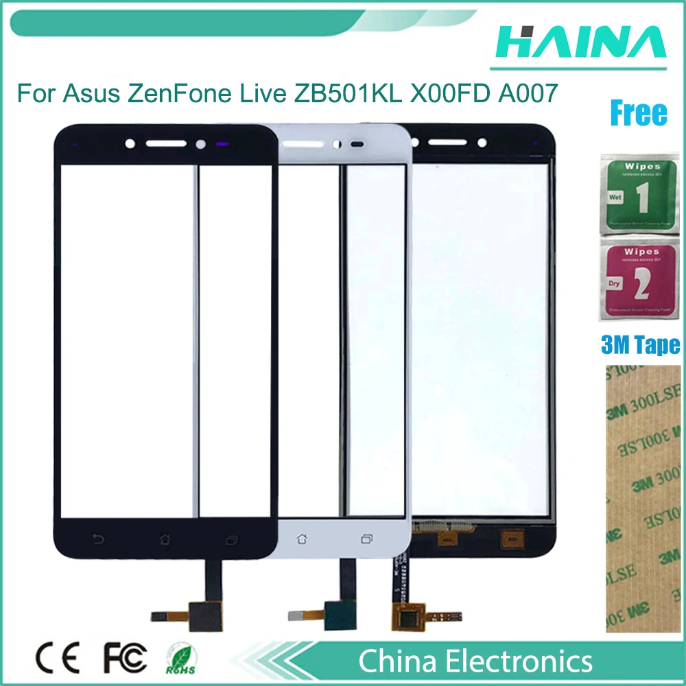 10 шт. с сенсорной панелью переднее стекло для Asus ZenFone Live ZB501KL X00FD A007 сенсорная