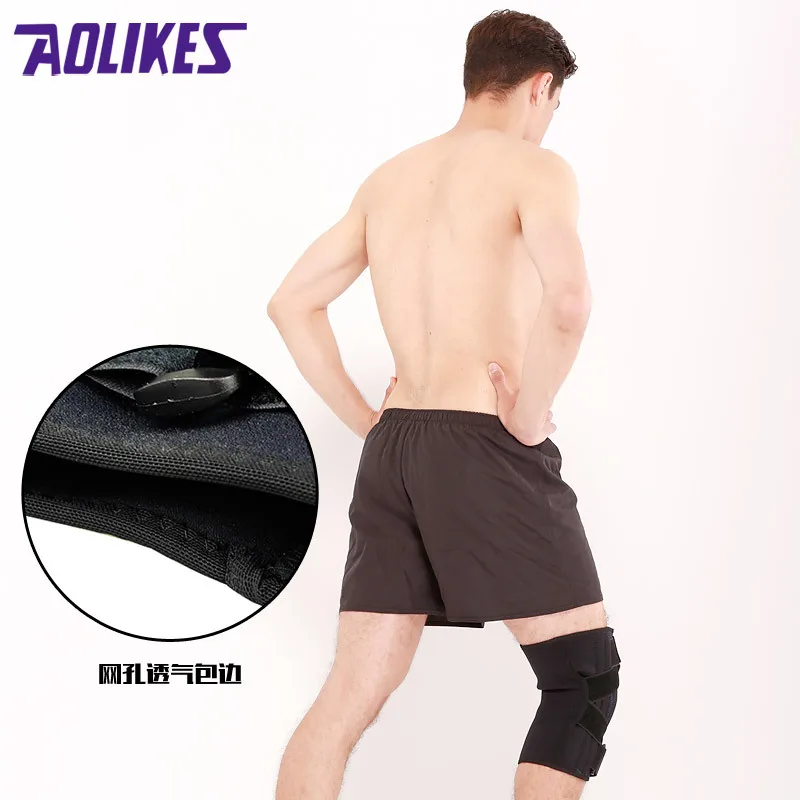 

Knee Brace Professional Sports Safety Knee Support with Polycentric Hing Support Black Knee Pads Guard Protector Rodilleras