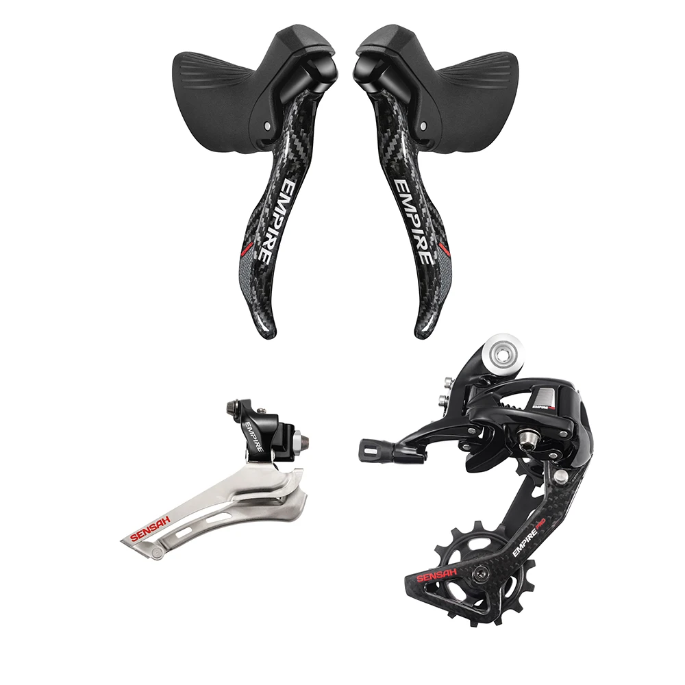 

carbon Road bike 2*11 Speed Bicycle Shifter Lever Rear Derailleur Groupset 11-28 32 34TCassette flywheel YBN Chain