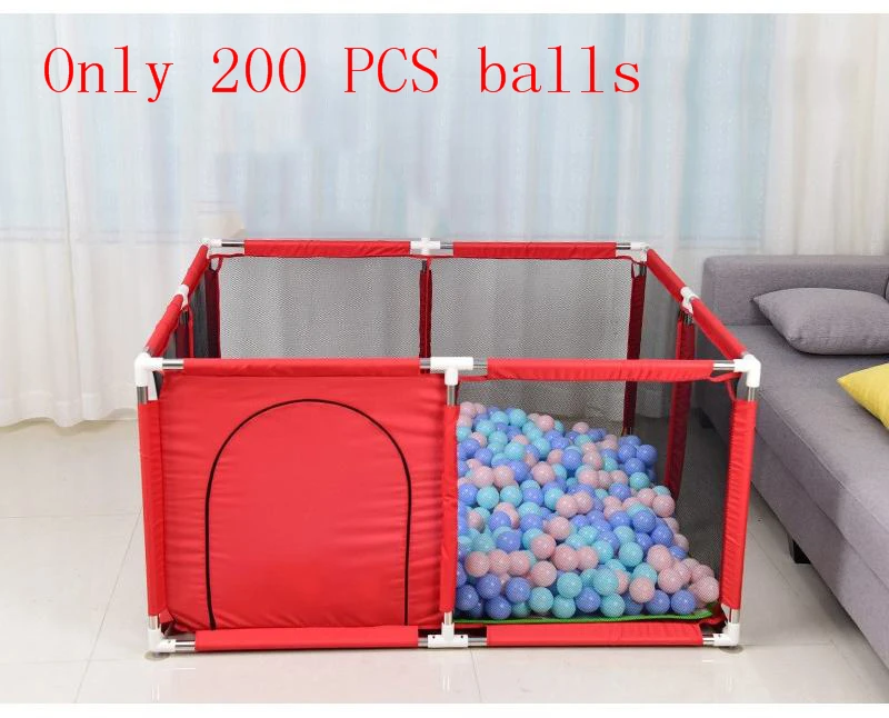200 pcs balls Детский манеж для детский бассейн шары для новорожденных забор для детей манеж для детский бассейн детский манеж Детская безопасность барьер - Цвет: 200 pcs balls