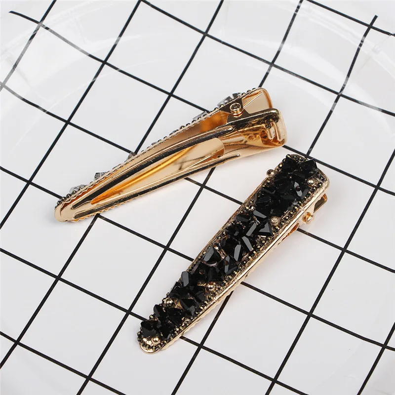 Заколки для волос с большим бантом женские элегантные Геометрические зажимы из