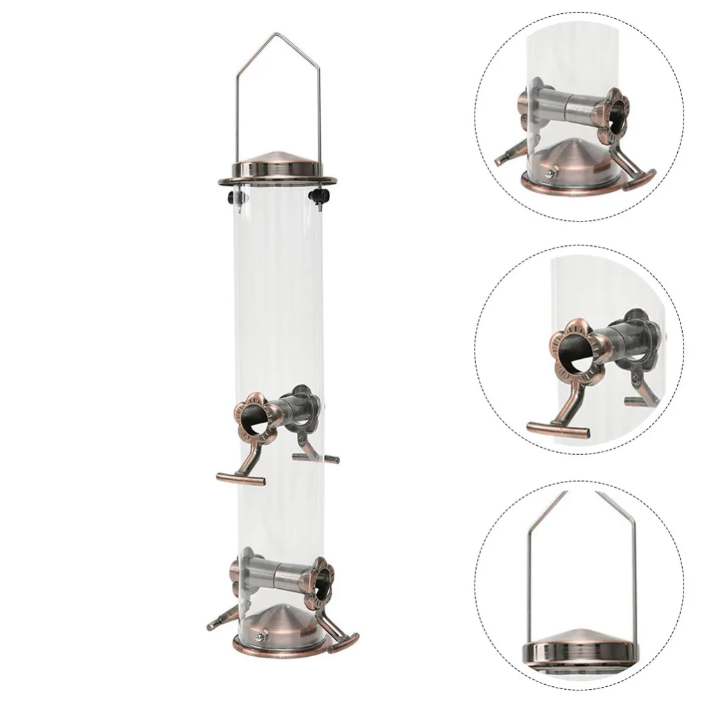 

1PC Reliable Outdoor Hanging Bird Feeder Sturdy Bird Hanging Feeding Container