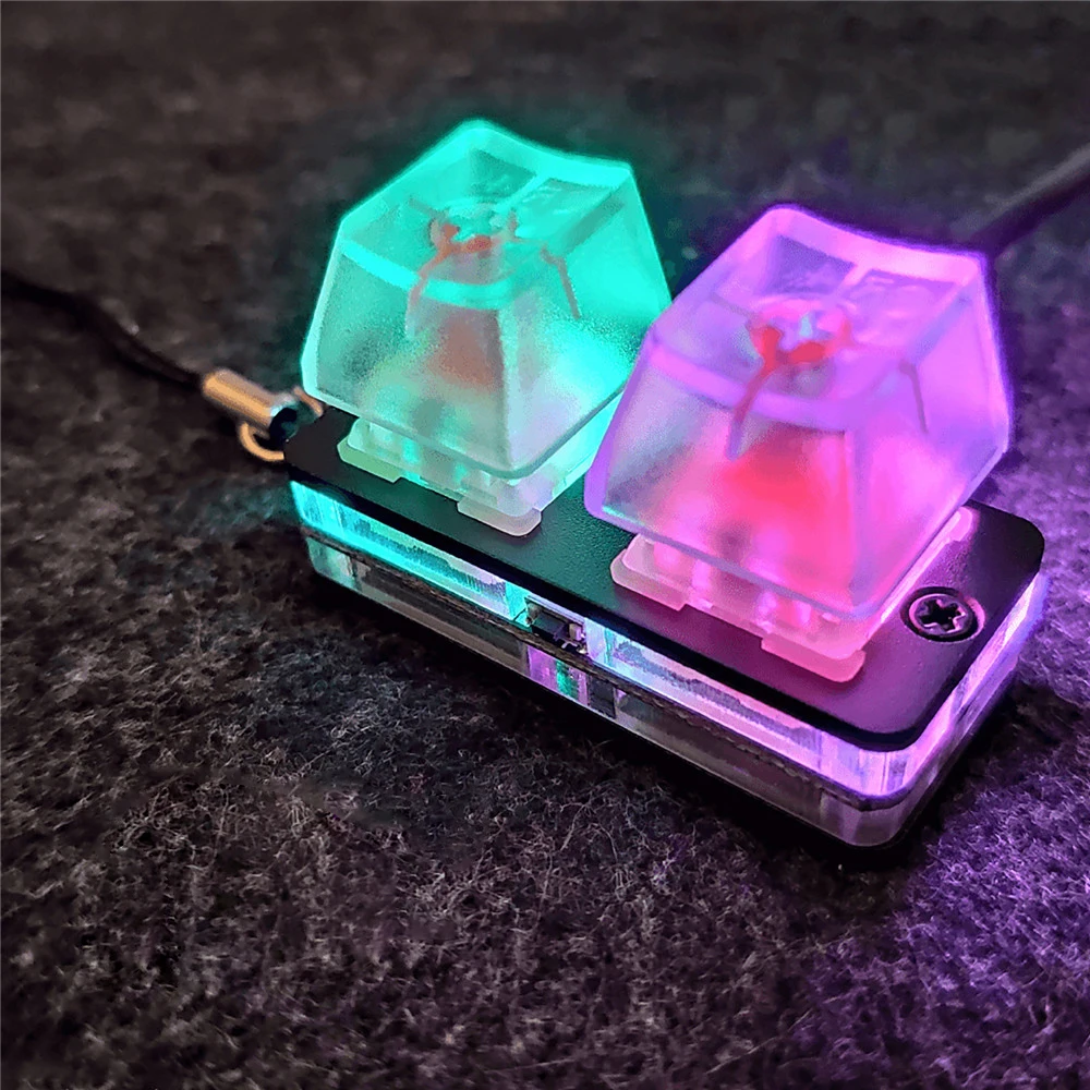 Мини игровая механическая клавиатура музыкальная игра сенсорное колесо ось