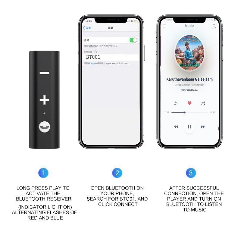 Bluetooth 5 0 приемник Aux аудио музыкальный передатчик для наушников 3 мм разъем