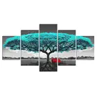 5 шт., Декоративные плакаты на холсте, без рамки