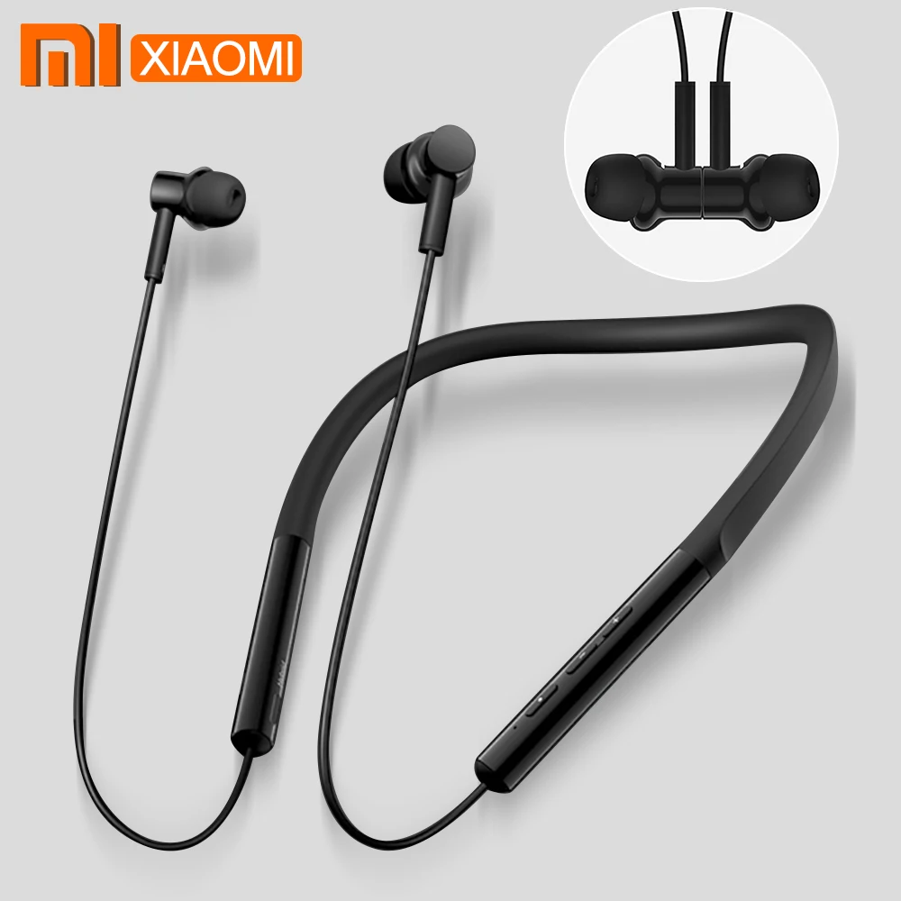 Оригинальные наушники Xiao mi ACNBluetooth с шейным воротником и микрофоном mi c, беспроводные наушники Dyna mi c для бега