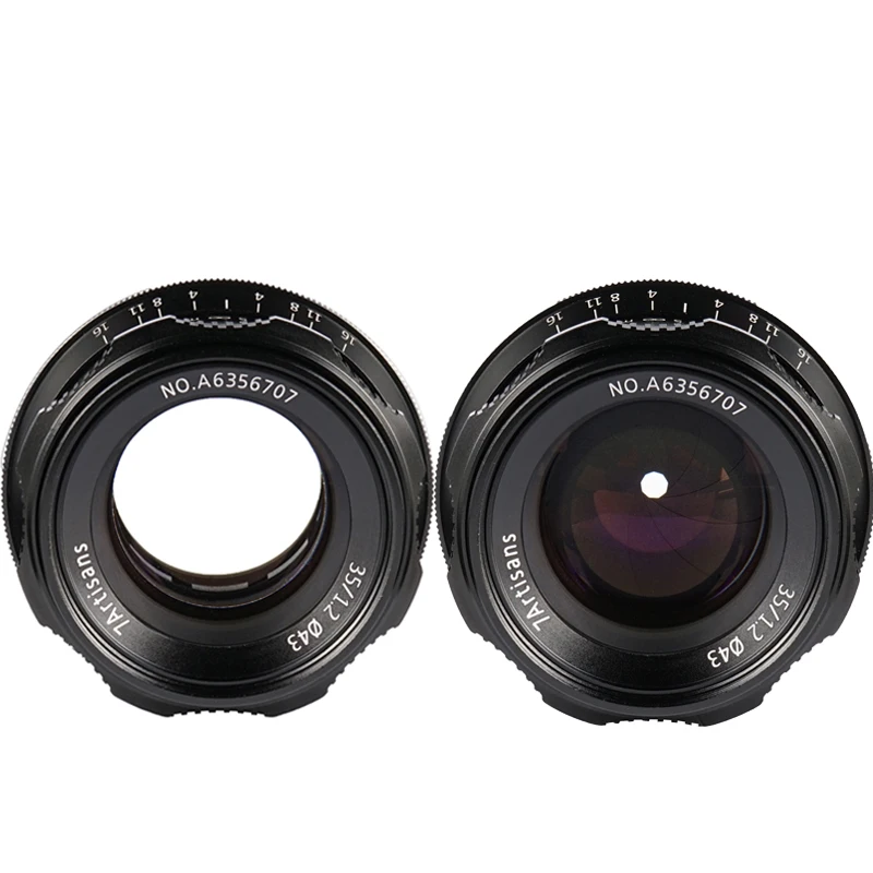 7artisans 35 мм F1.2 Prime микро одиночный объектив Ручной фиксированный фокус Большая