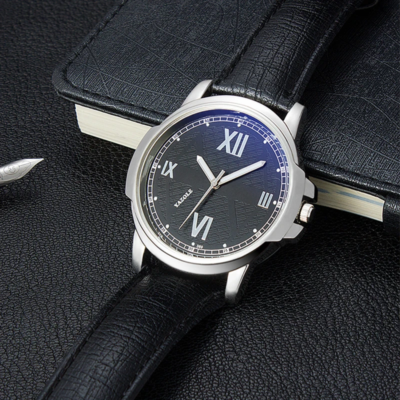 Часы YAZOLE мужские водонепроницаемые брендовые модные светящиеся наручные с синим