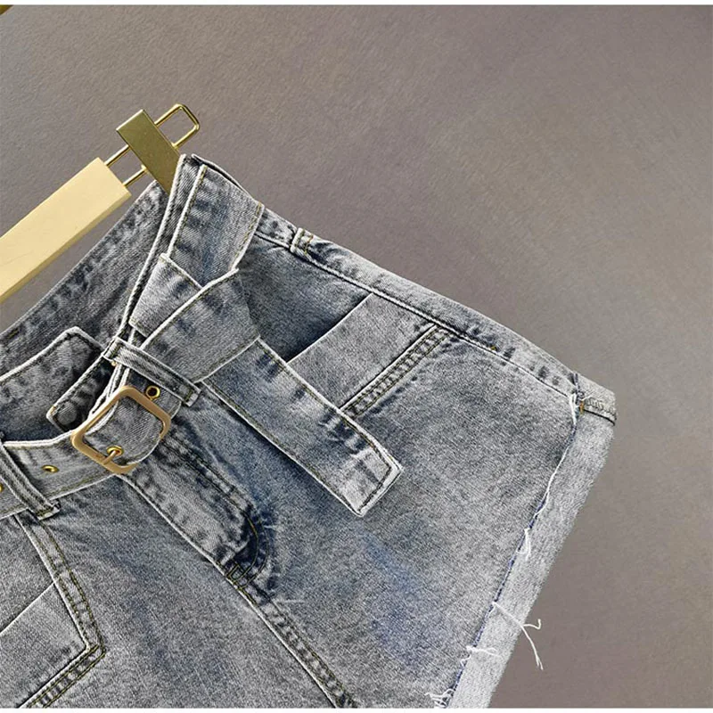 

Ins Trend Denim Shorts 2021 Summer Fashion Girls Casual Hot Pants High Waisted Revers Women Jeans Short Mujer Mezclilla