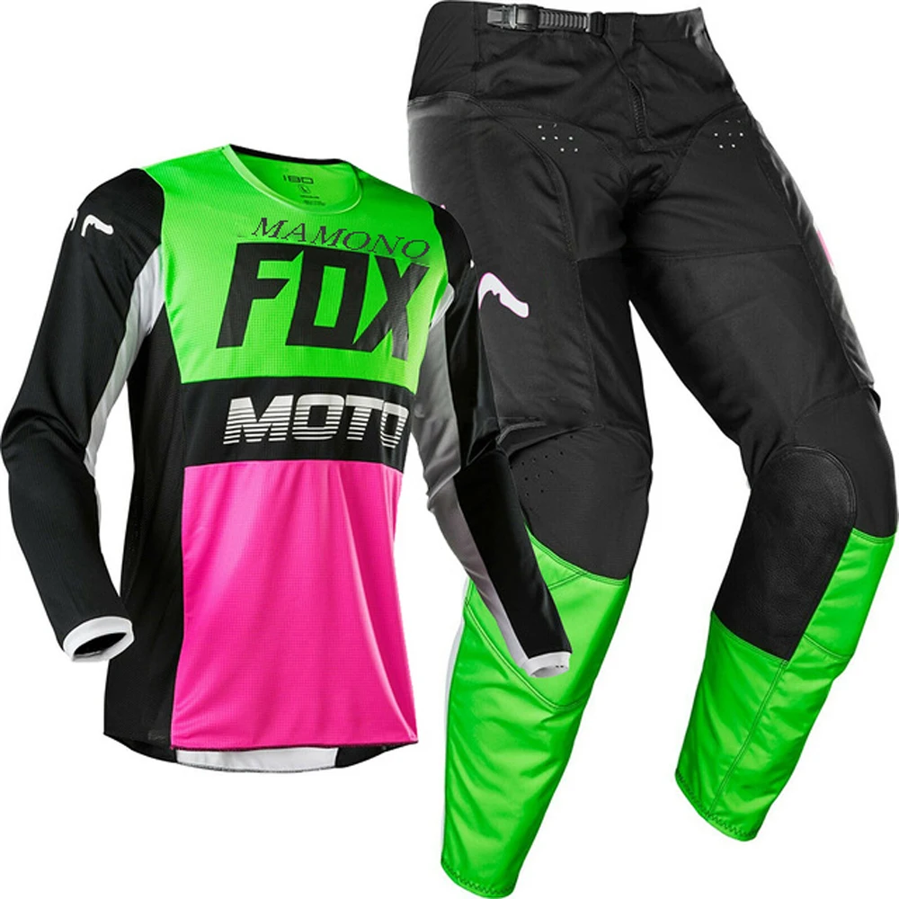 1809 Новинка, MAMONO FOX MX 180 Kila, серые трикотажные штаны для взрослых, набор для мотокросса, гоночного снаряжения, комбинированный квадроцикл, Байк, внедорожник - Цвет: 1809