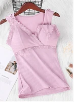 100kg maternity wear nursing tops sleeveless camisole breastfeeding clothes pregnant women wireless camis tank top with bra