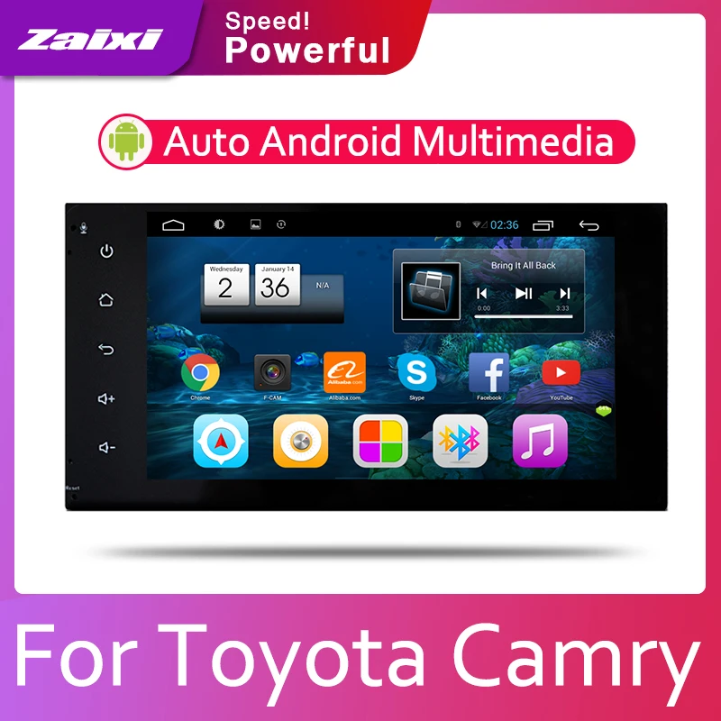 ZaiXi 7 HD 1080P IPS LCD экран Android 8 Core для Toyota Camry 2001 ~ 2006 автомобильное радио BT 3G4G WIFI AUX USB GPS