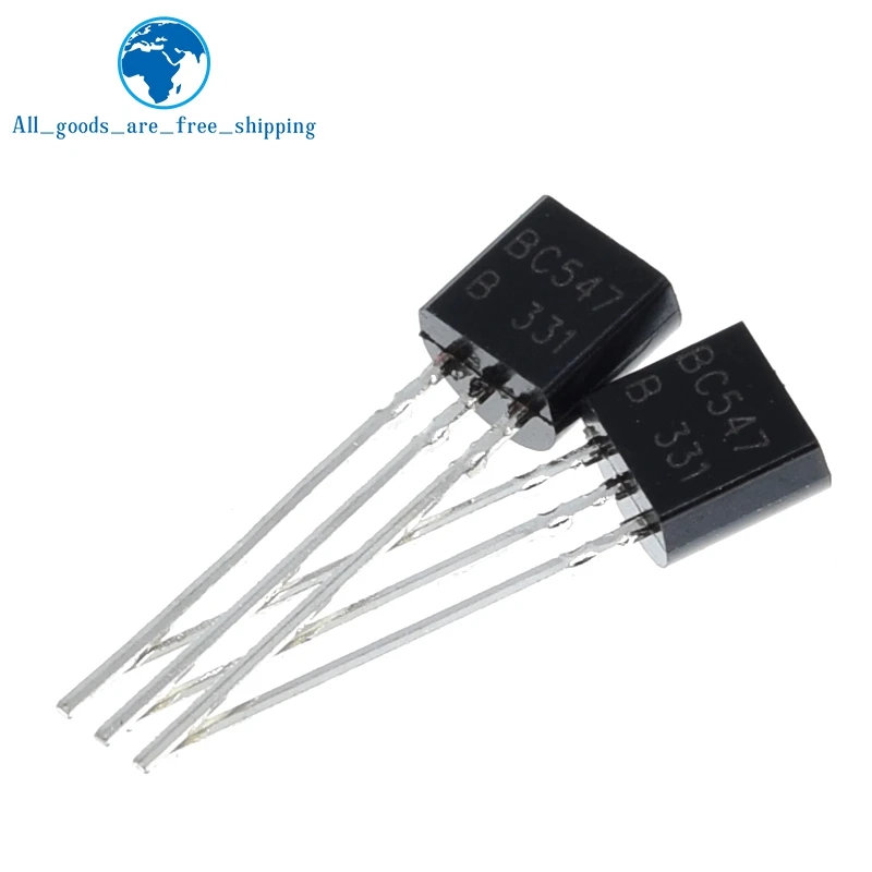 100 шт./пакет BC547 TO 92 45V / 0.1A NPN транзистор низкой мощности|Транзисторы| |