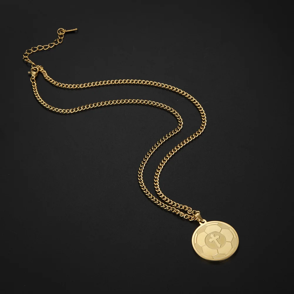 Fishhook Футбольные футбольные фанаты спортивный крест колье с кулоном религиозной