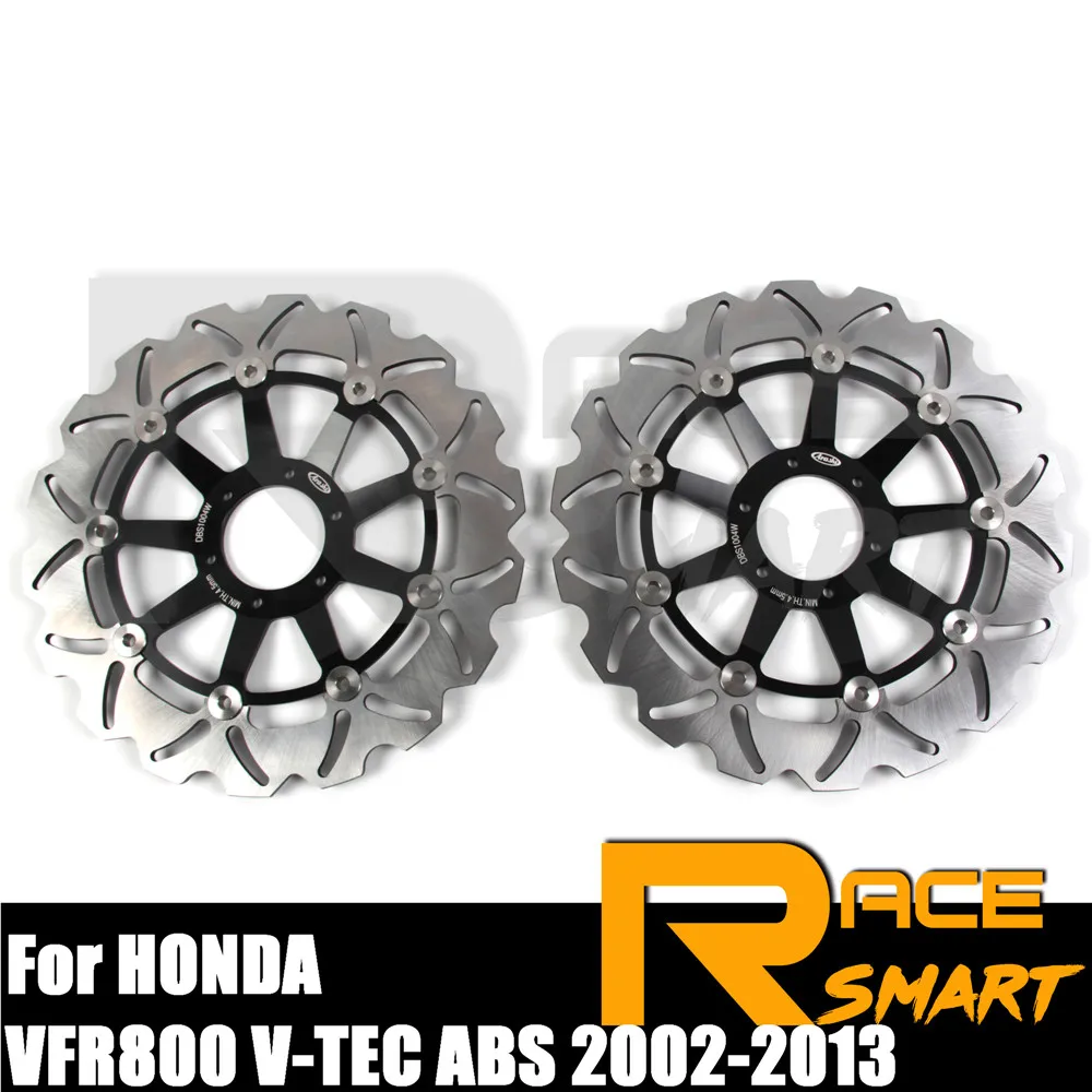 

Передние тормозные диски для мотоциклов HONDA VFR800 V-TEC ABS 2002-2013 1 пара, тормозные диски VFR 800 VTEC-ABS 2003 2004 2005 2006