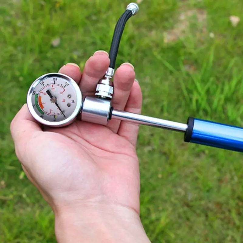 

High Pressure MTB Bike Compact Suspension Fork & Rear Shock Pump 210 psi