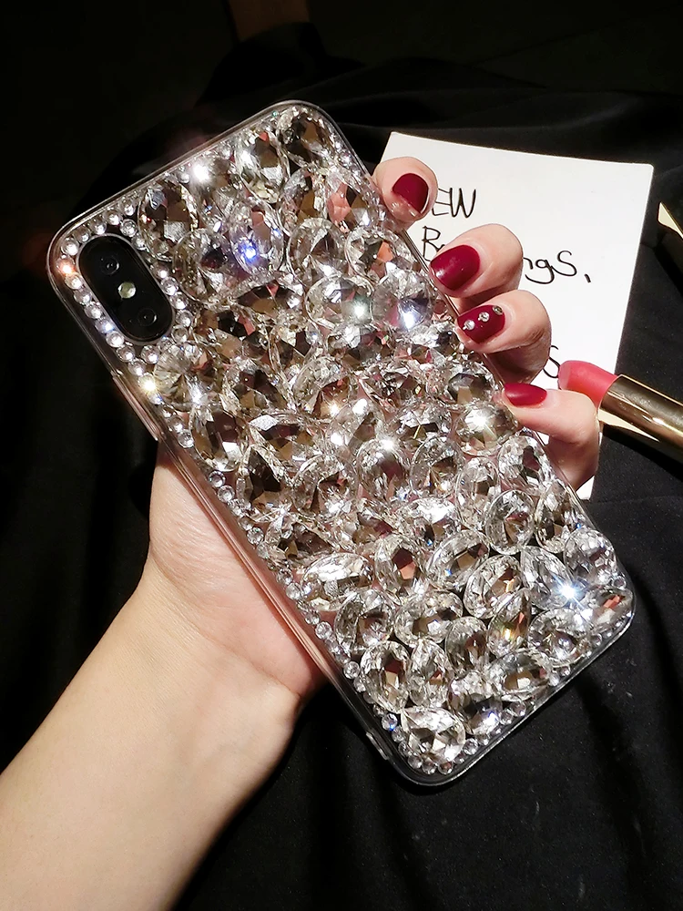 

Phone Case For VIVO Nex 3 X30 Z6 S6 V15 S1 Z5X Y7S S5 Z5 Y50 IQOO V17 Neo 3 Pro 5G Luxury Fashion Glitter Diamond Case Cover