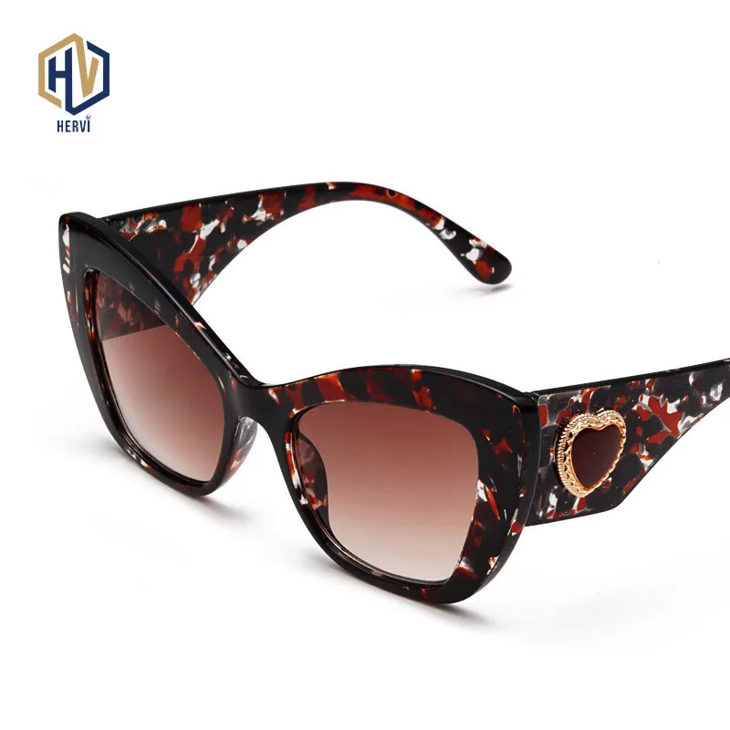 Новинка 2019 модные солнцезащитные очки кошачий глаз винтажные женские в стиле