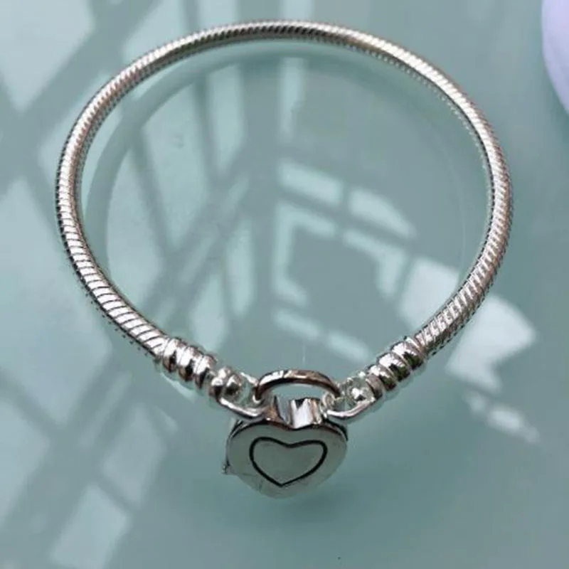 Серебряный браслет для женщин подлинный 925 пробы серебряный шарм цепь со змеей