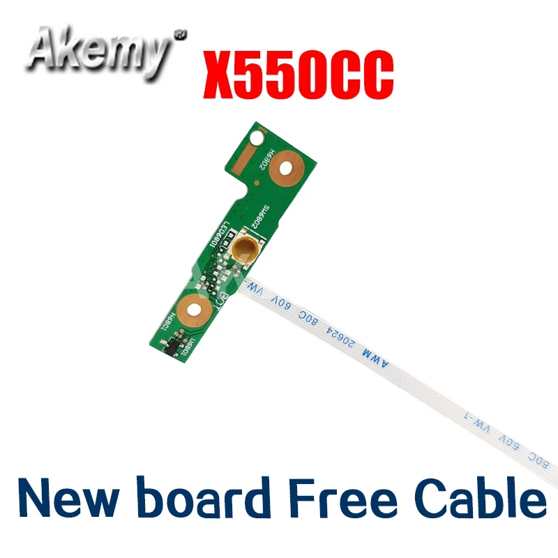 Плата кнопки питания для For Asus X550C A550C X550V Y581C X550CC X552C X550VC X550CL X550CA плата