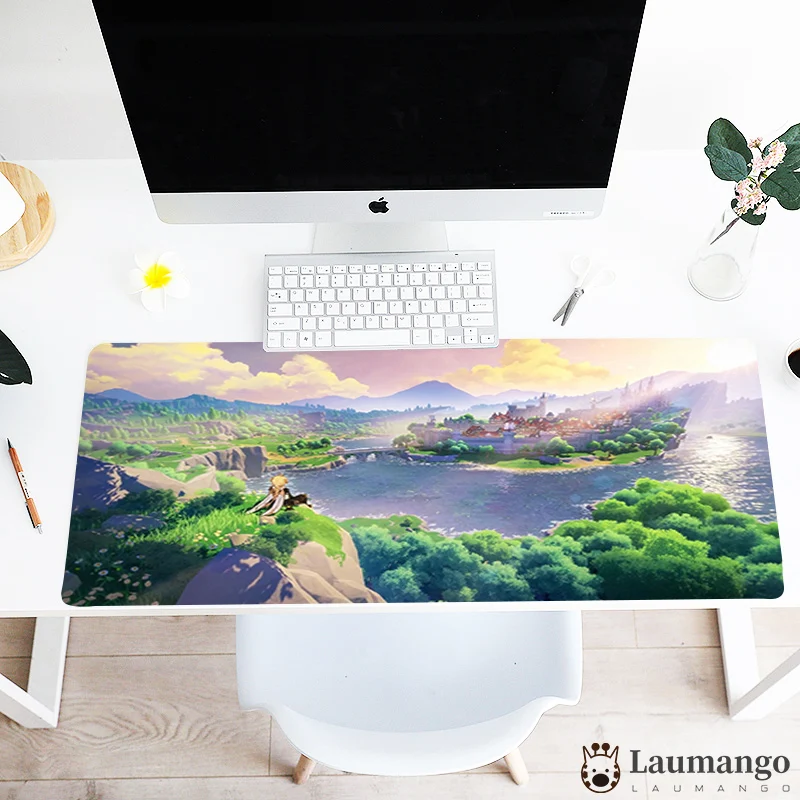 

Genshin impact DIY Unique HD Extended 900X400mm Gaming Mousepad Anime keyboard mat Mouse Pad