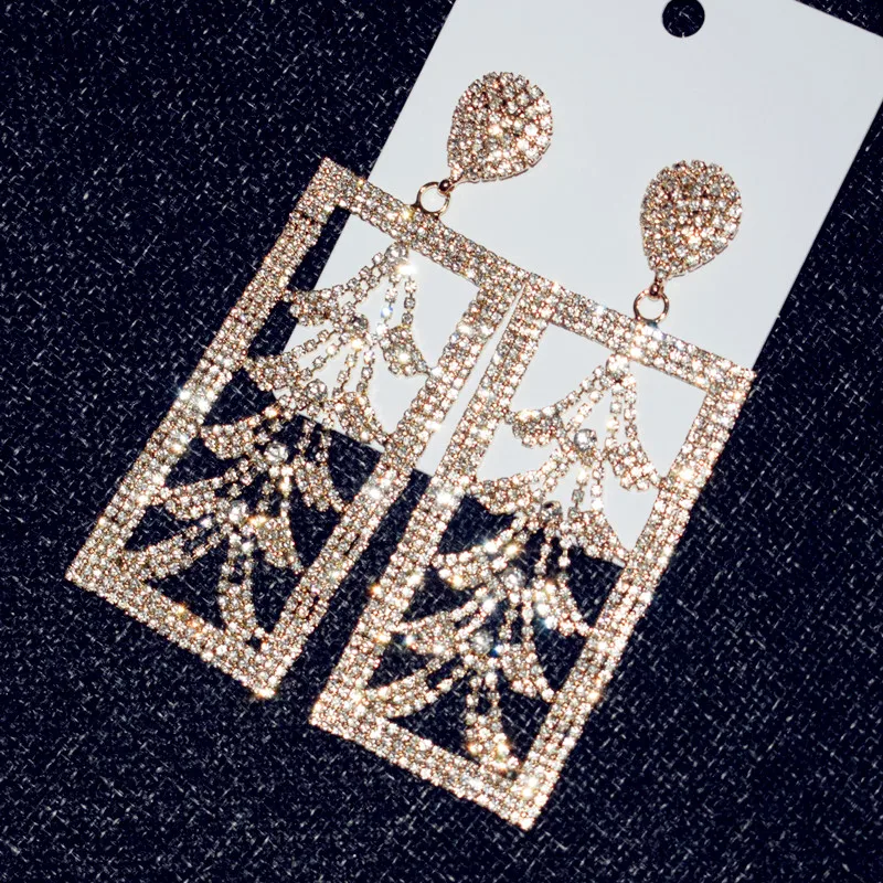 Новинка бутик Роскошные блестящие Подвески Стразы с деревом Женские Висячие