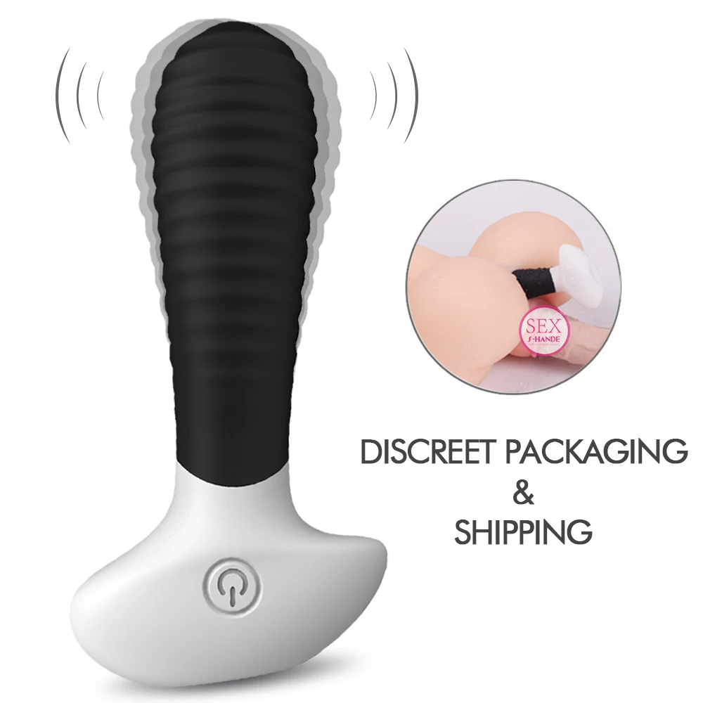 S HANDE силиконовая Анальная пробка сильный удар мягкая шея на заднем дворе игрушки