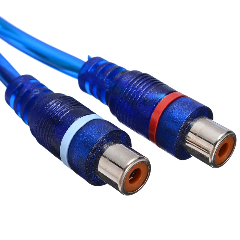 2 шт. Новый 30 см RCA аудио кабель для микрофона Y-образный сплиттер адаптер 1 штекер