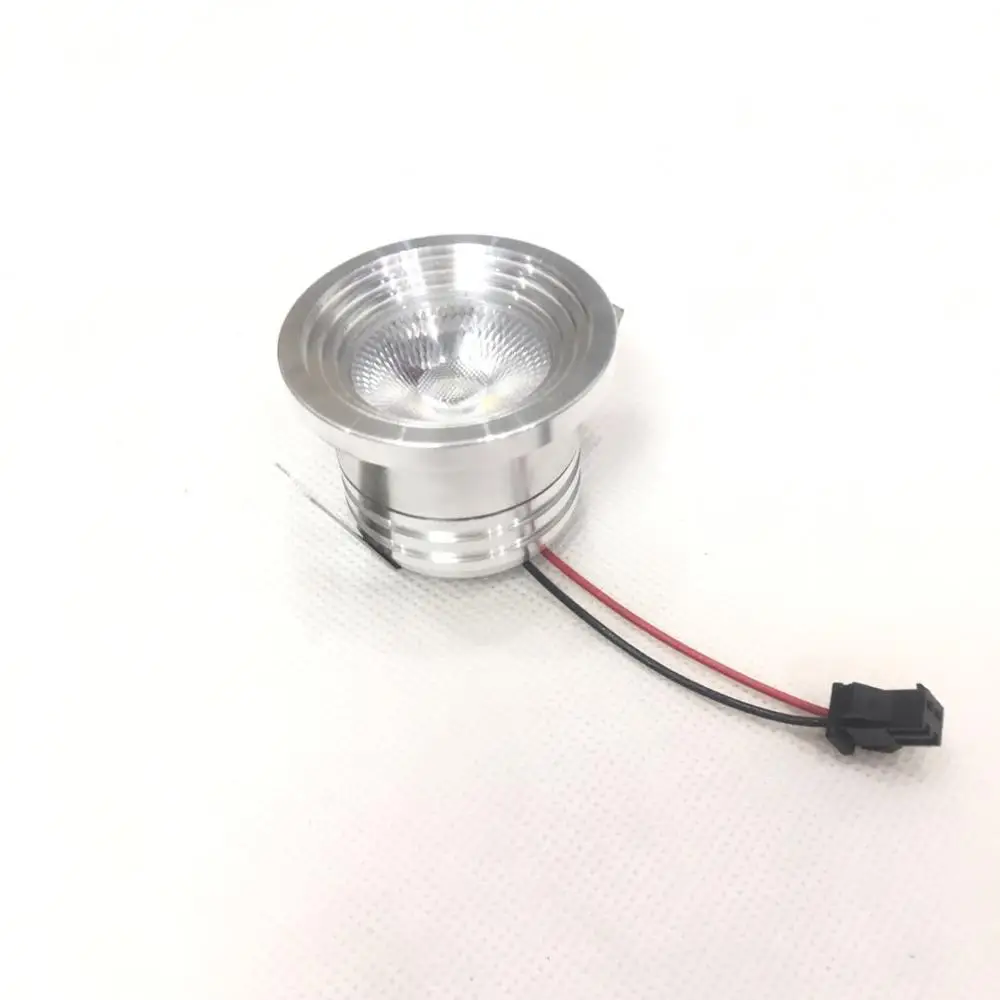 Светодиодный мини светильник для шкафа 10 шт./лот 3 Вт диаметр 41 мм 12 В постоянного