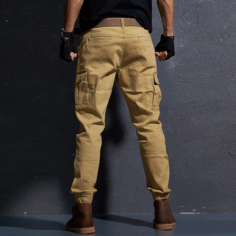 Мужские спортивные штаны AKSR повседневные брюки карго в стиле милитари