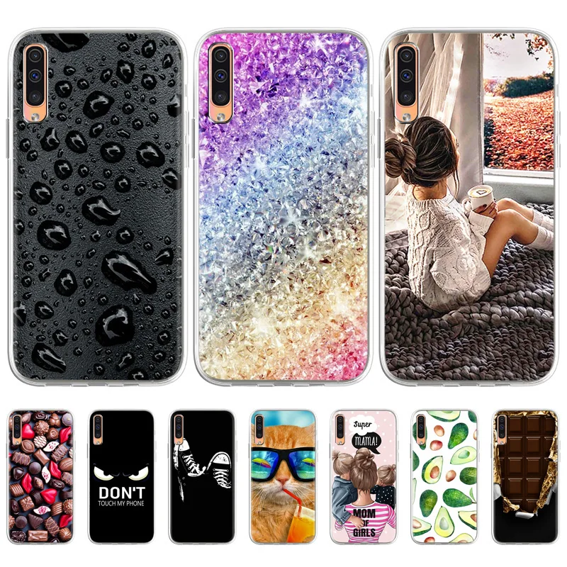 

Case For Samsung A50 Case Coque On Samsung GalaxyA50 A30s Silicone Soft TPU Phone Back Cover Bag Anti-dirty Fundas Flower Capas