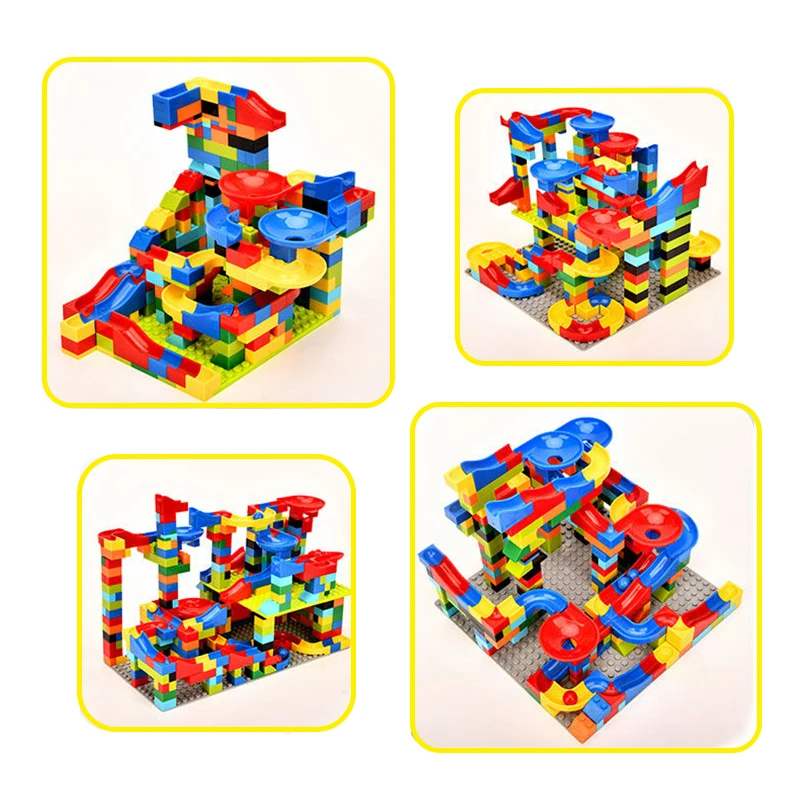 

1000pcs Marble Race Run Maze Ball Jungle Adventure Track Building Block lego bricks city ninjago Block building toys & hobbies