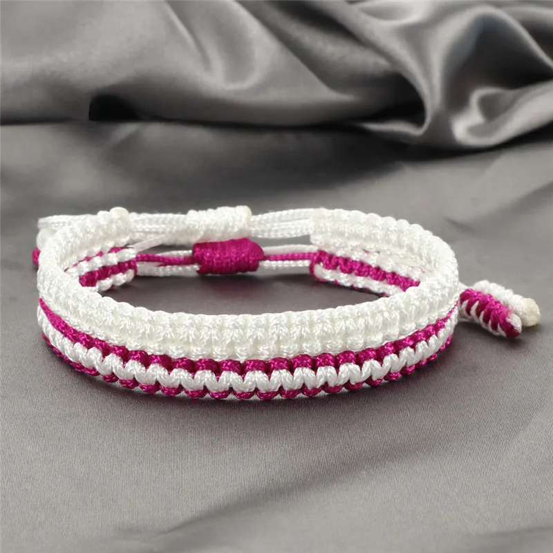 Браслеты ручной работы с узелком и веревкой очаровательные женские мужские
