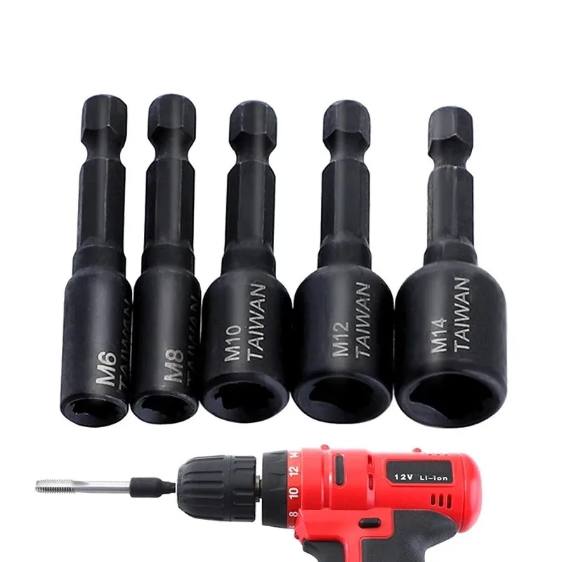 

M6-M14 Firmer Screw Tap Socket Adapter Holder Extension Bar 1/4 Inch Hex Shank For Mold Manufacturing, Pneumatic Screwdriver