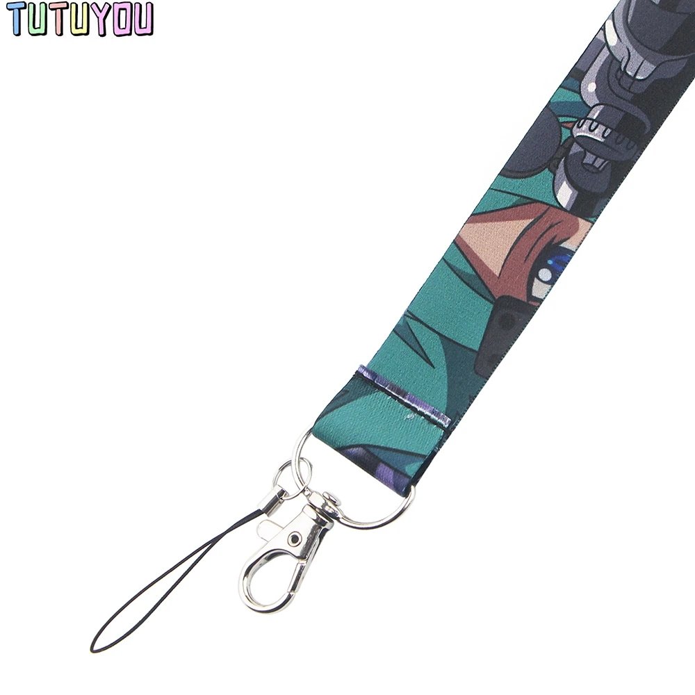 PC2477 аниме девочка мультфильм значки Стиль любителей брелок Шнур Шейный ремень