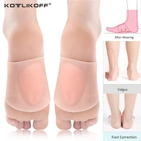 kotlikoff silicone gel arch insole for foot massage arch support insert pads soft comfortable bandage type relieve walking pain