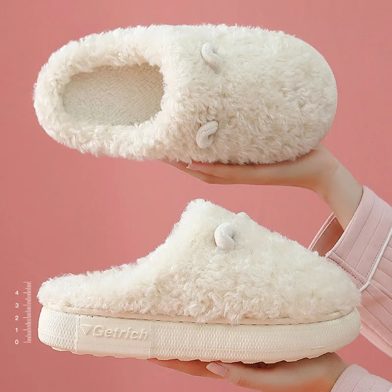 2021 мягкие пушистые меховые зимние домашние плюшевые тапочки женские милые