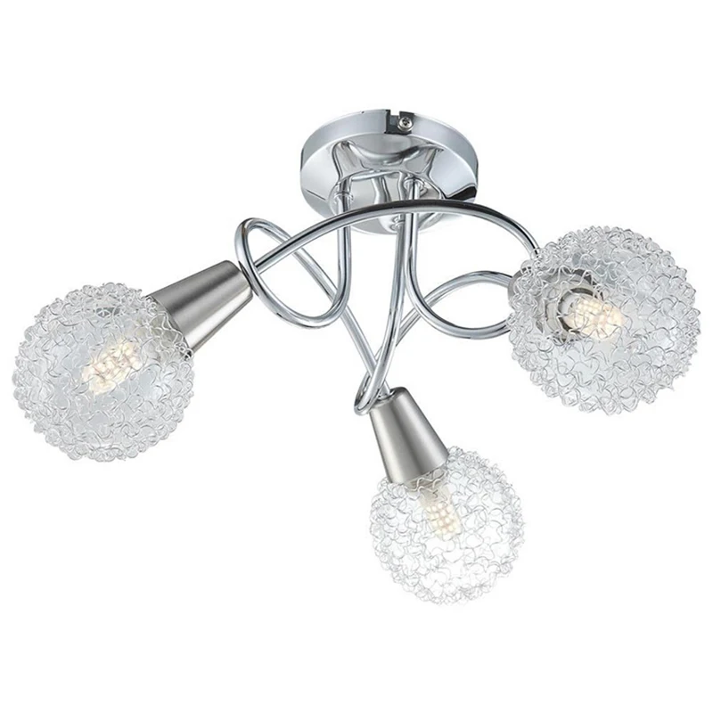 Современный светодиодный потолочный светильник Хрустальный Железный обеденный