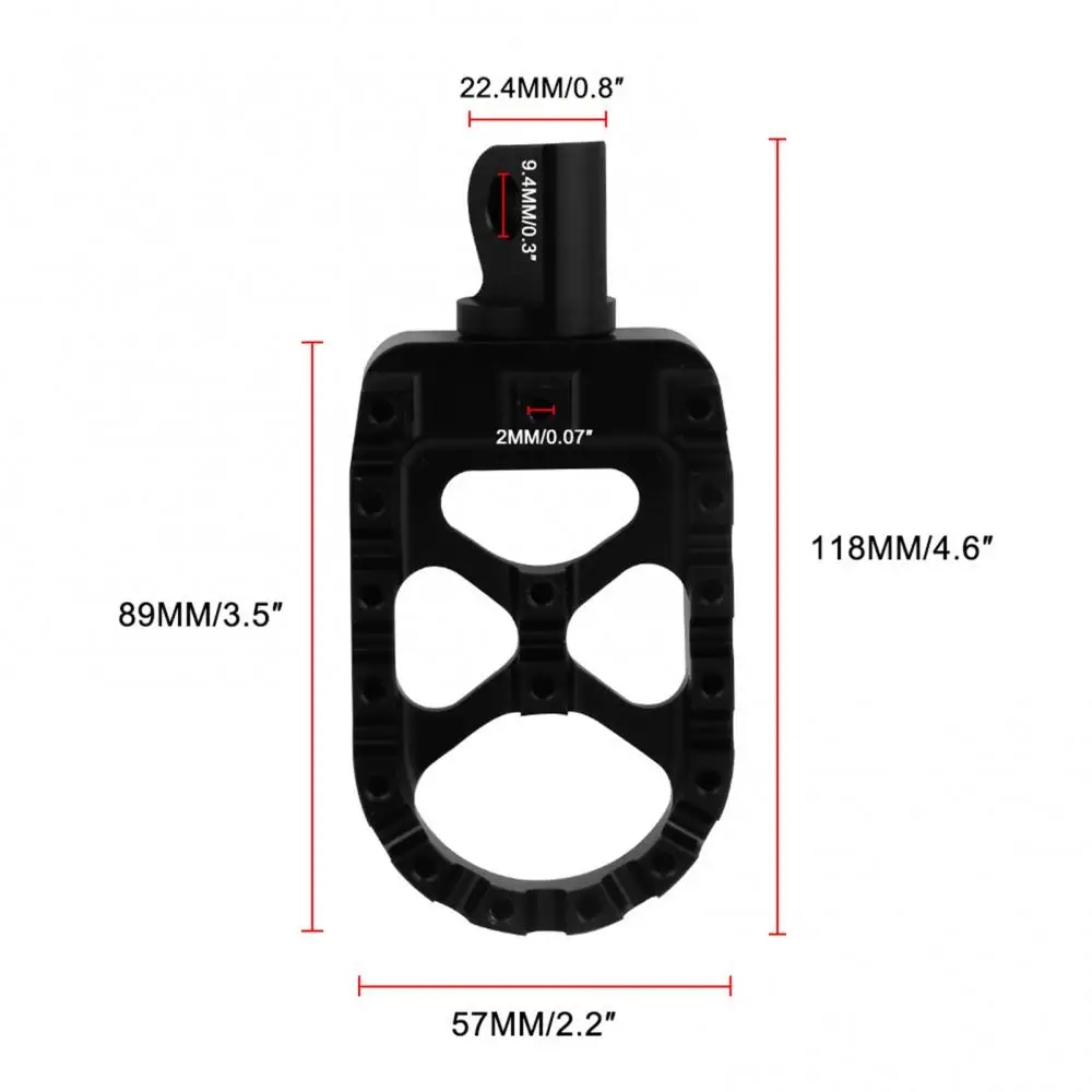 

Motorcycle Anti-Skid Gear Shift Brake Foot Peg Pedals Toe Pegs MX Chopper Style For Harley Softail