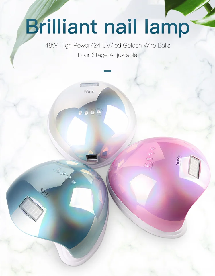 Светодиодный УФ светильник SUN s9 для ногтей лампа сушки гель лака 52 Вт