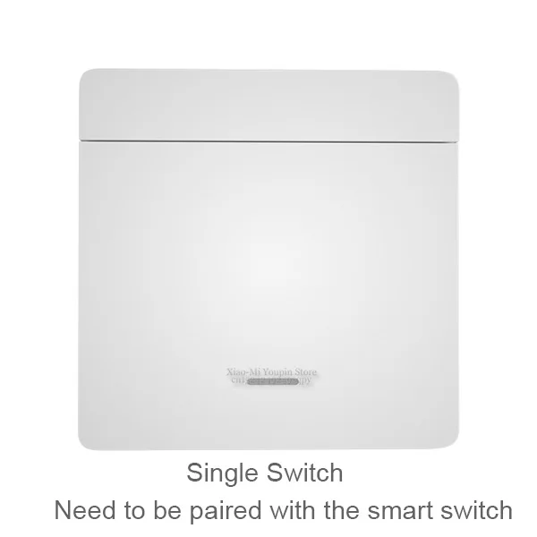 Wireless one Key Настенный выключатель Xiaomi Mijia PTX с дистанционным управлением, беспроводной светильник с ключом, умный переключатель с нулевой линией, Wi-Fi переключатель для Mijia APP - Цвет: Wireless one Key