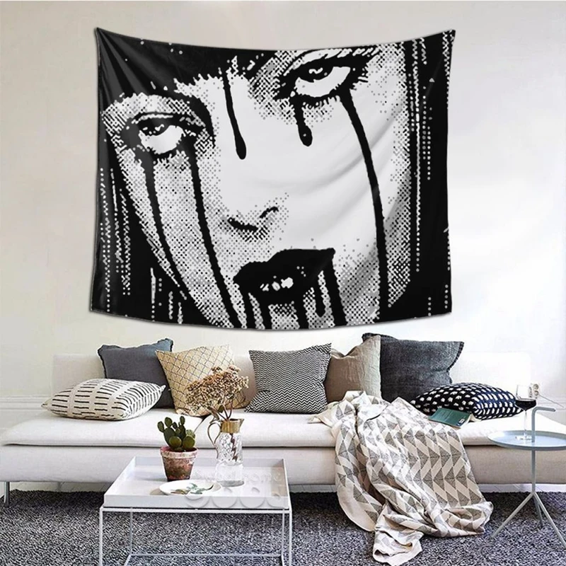 

CUT Junji Ito Tapestries Japanese Anime Horror Tapestry Witchcraft Supplies Large Beach Fabric