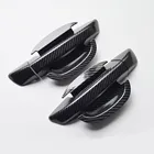 Наклейка на дверную ручку автомобиля, из углеродного волокна, для Volkswagen Golf 6 2008 2009 2010 2011 2012